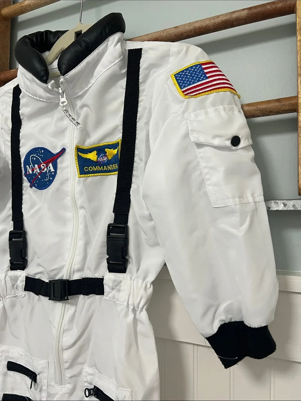 Kids NASA astronaut Halloween costume with backpack size 6-8